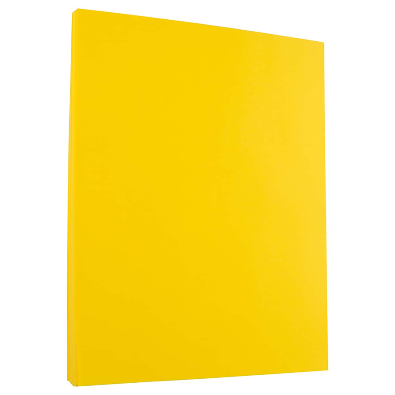 JAM Paper Brite Hue 8.5" x 11" 24lb. Recycled Colored Paper, 100 Sheets